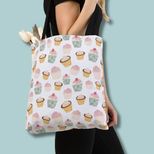 Cupcake Pattern Tote Bag