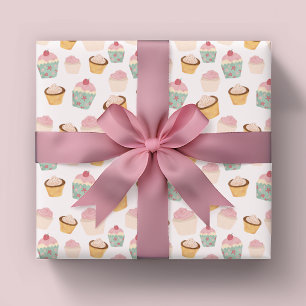 Cupcake Pattern Wrapping Paper