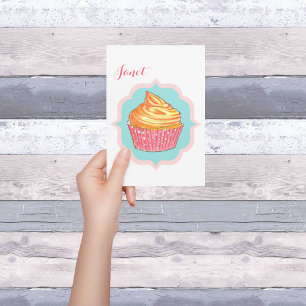 Cupcake Personalized Friendship Card