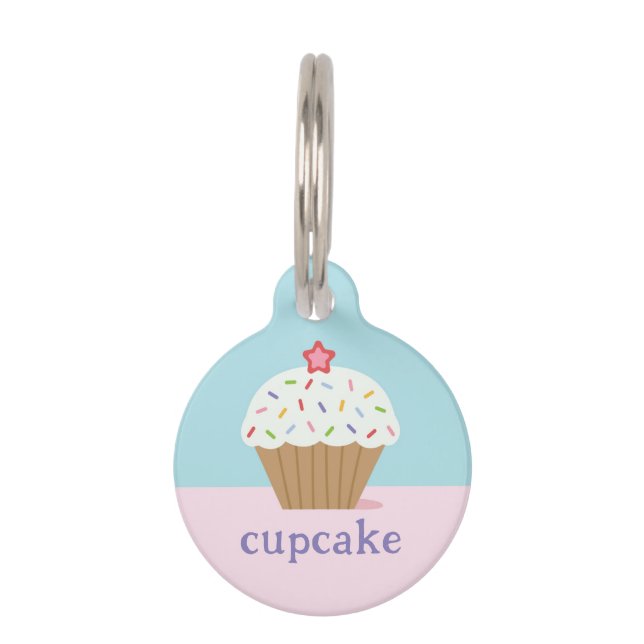 Cupcake Pet ID Tag (Front)