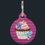 Cupcake Pet ID Tag<br><div class="desc">Oh, sweet delight. Show everyone what a sweet friend you have with our fun and festive “Cupcake Pet ID Tag”. Each of our Pet ID Tags are illustrated and designed by artists from all over the globe, and printed with affection and care in the mountains of North Carolina right here...</div>