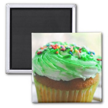 Cupcake Photograph Magnet by AllyJCat at Zazzle