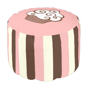 Cupcake Pillow Pouf Ottoman
