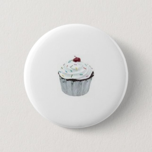 cupcake pinback button (Front)