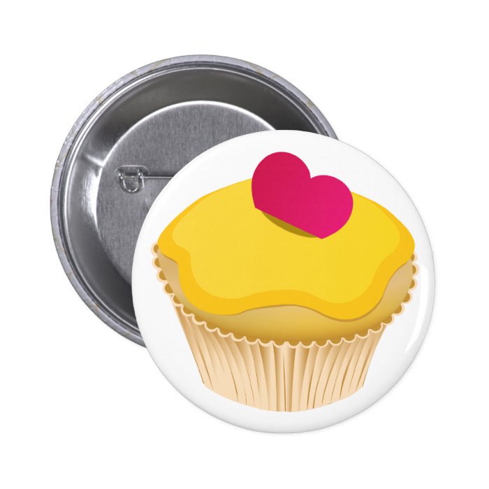 Cupcake Pinback Buttons