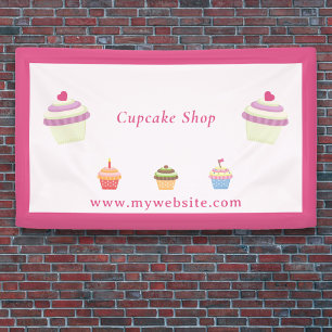 Cupcake Pink Banner