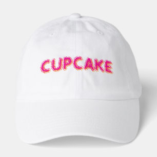 Cupcake Pink Personalized Text  Hat
