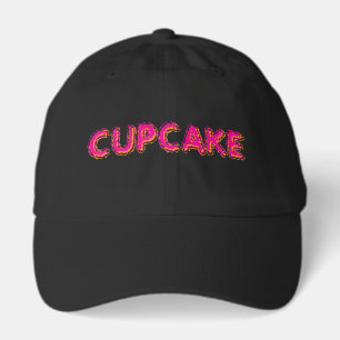 Cupcake Pink Personalized Text Hat