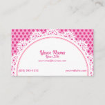 Cupcake Pink Polka Dots Business Card