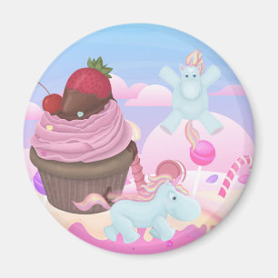 Cupcake Pooping Unicorns Magnet