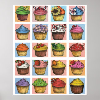 Cupcake Poster (Medium Scale)