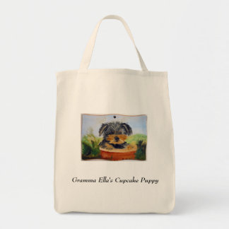 Cupcake Puppy Tote Bag
