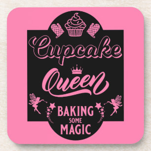 Cupcake Queen Beverage Coaster