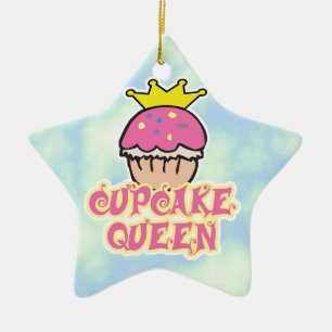 Cupcake Queen Ceramic Ornament
