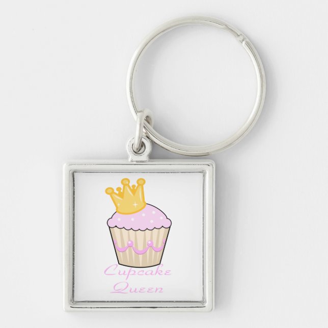 cupcake queen keychain (Front)