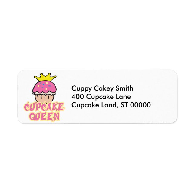 Cupcake Queen Label (Front)
