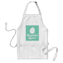 Cupcake queen | Mint green baking apron for mom