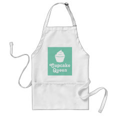 Cupcake Queen | Mint Green Baking Apron For Mom at Zazzle
