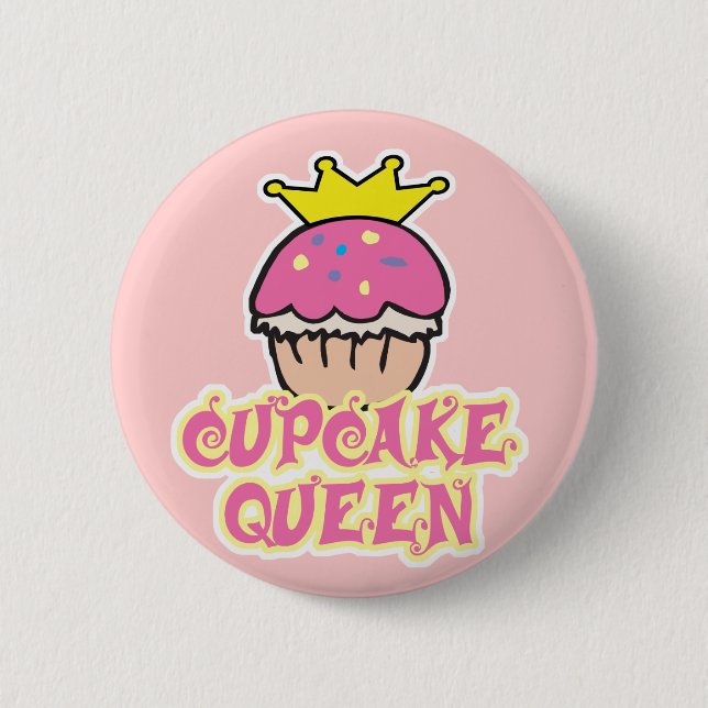 Cupcake Queen Pinback Button (Front)