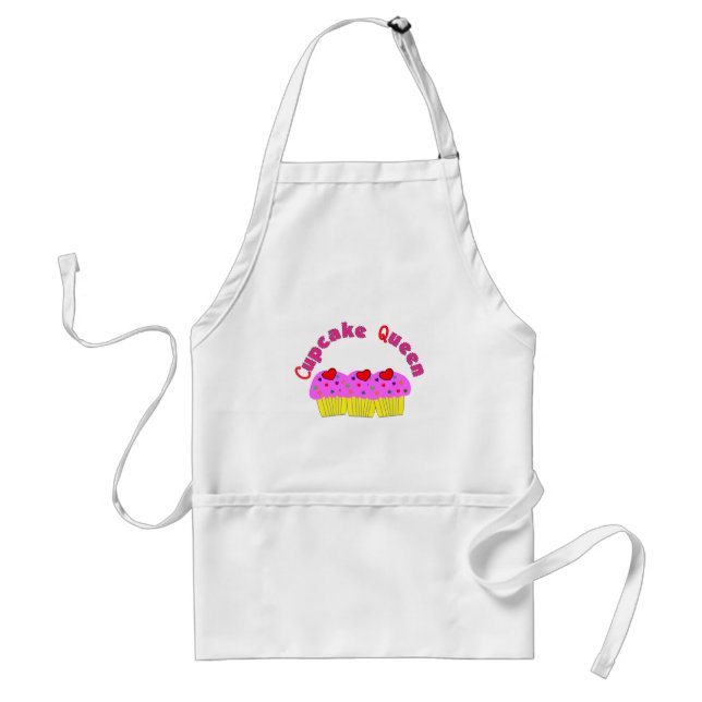 "Cupcake Queen"  T-Shirts and Gifts Adult Apron (Front)