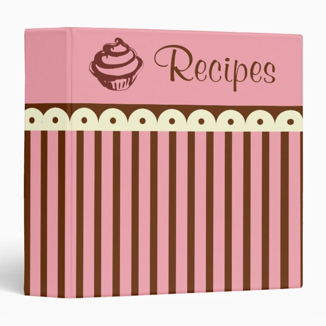 Cupcake Recipe Binder (Front/Spine)