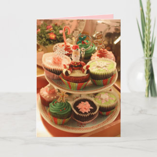 Cupcake recipe Christmas card