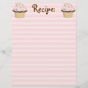 CupCake Recipe Paper