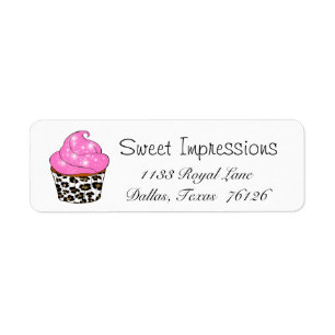 Cupcake Return Address Labels