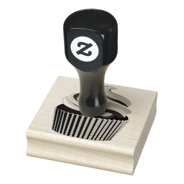 Cupcake Rubber Stamp by Warrior_Wares_Inc (Stamp)