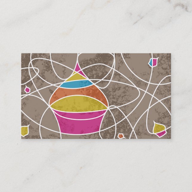 CUPCAKE shapes Business Card (Front)