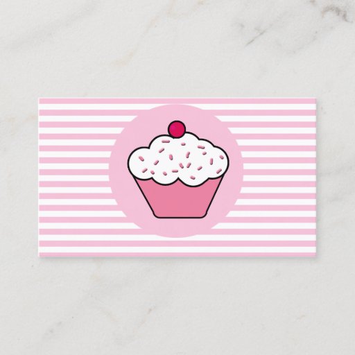 Customizable cupcake business Cards