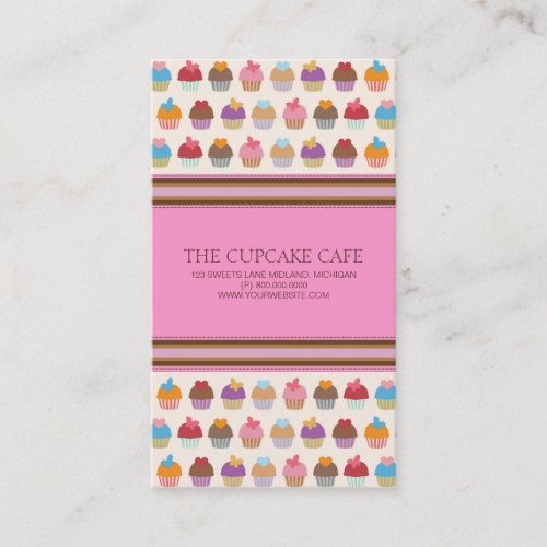 Cupcake Shop or Bakery Business Cards