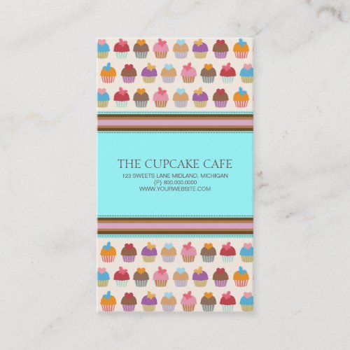 Cupcake Shop or Bakery Business Cards