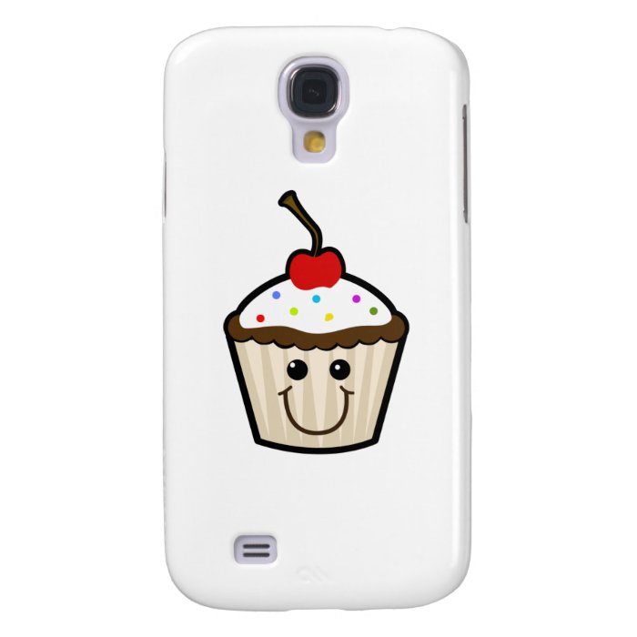 Cupcake Smile Face Samsung Galaxy S4 Case