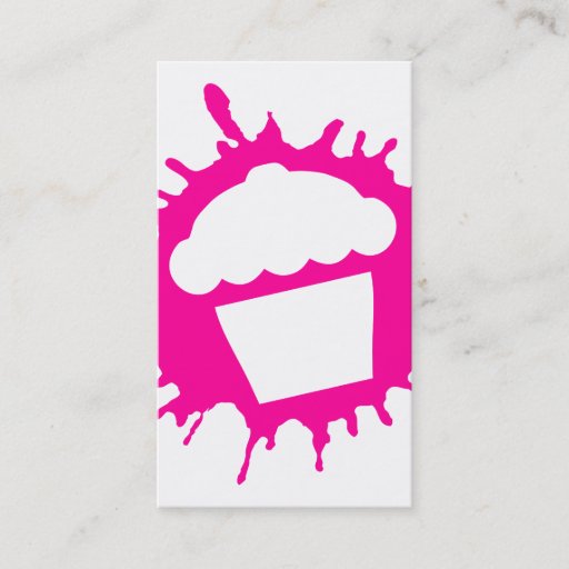 Customizable cupcake splatz business card templates
