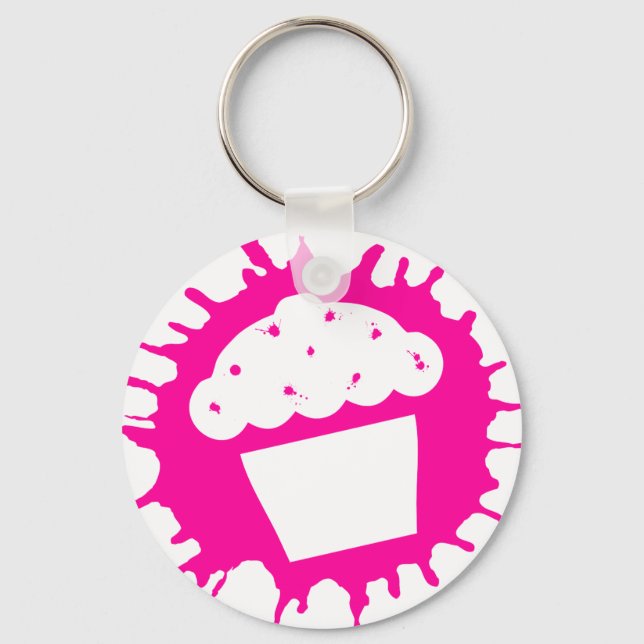 cupcake splatz keychain (Front)