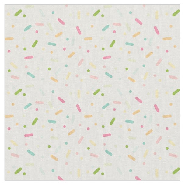 Rainbow Sprinkles Fabric Zazzle