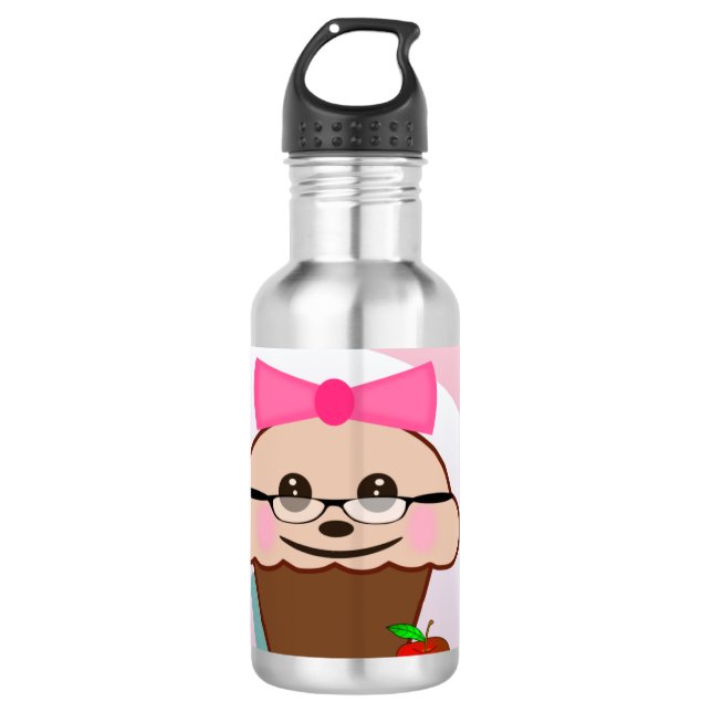 Cupcake Stainless Steel Water Bottle (Front)
