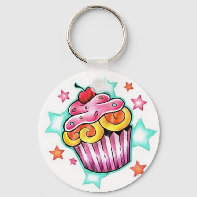 Cupcake Star Keychain (Front)
