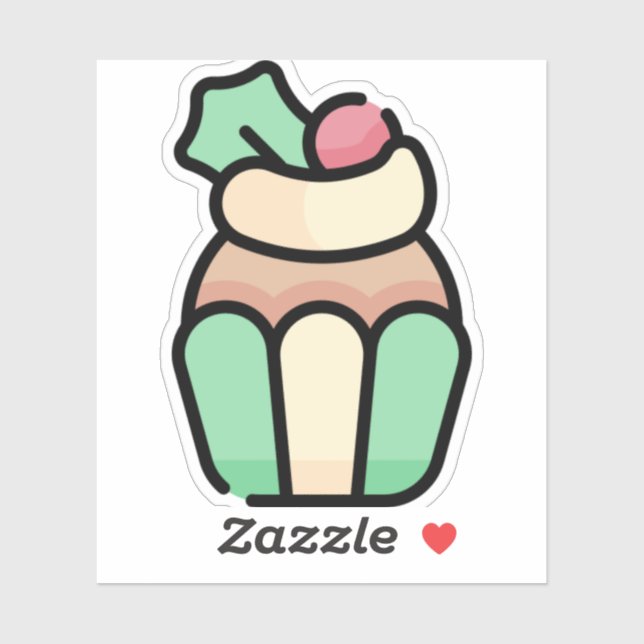 cupcake sticker (Sheet)