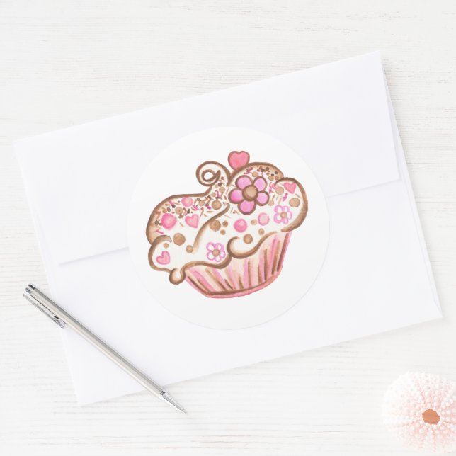 Cupcake Sticker (Envelope)