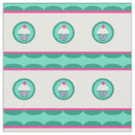 Cupcake stripes fabric