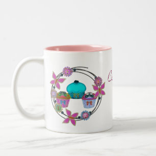 Cupcake Sunday Two-Tone Coffee Mug