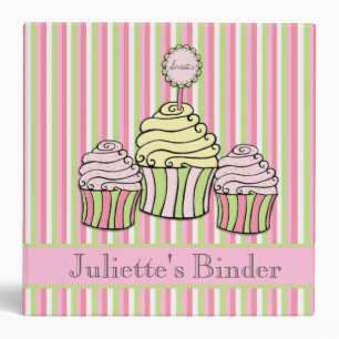 Cupcake Sweet Desserts Recipe Book Binder