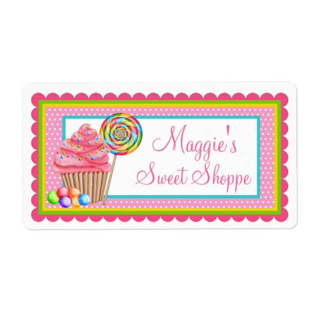 Cupcake Sweet Shoppe Labels (Front)