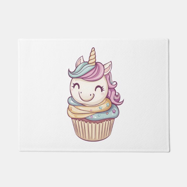 Cupcake Sweet Unicorn (1) Doormat (Front)