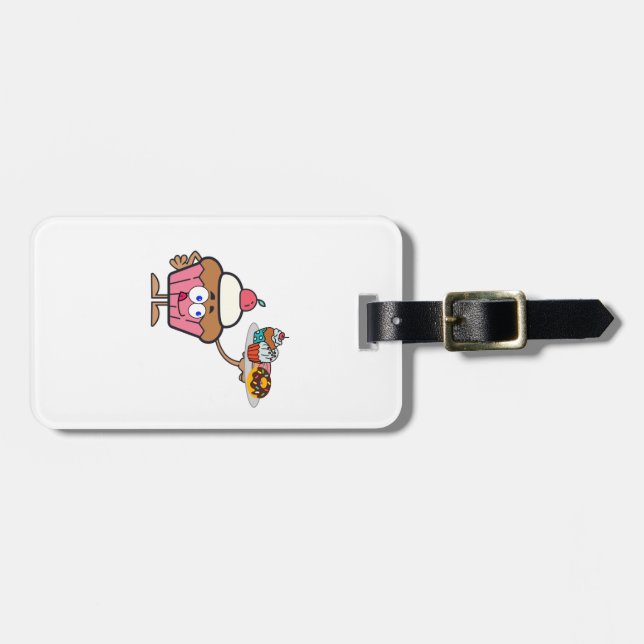 Cupcake Sweets Your Day Luggage Tag (Front Horizontal)