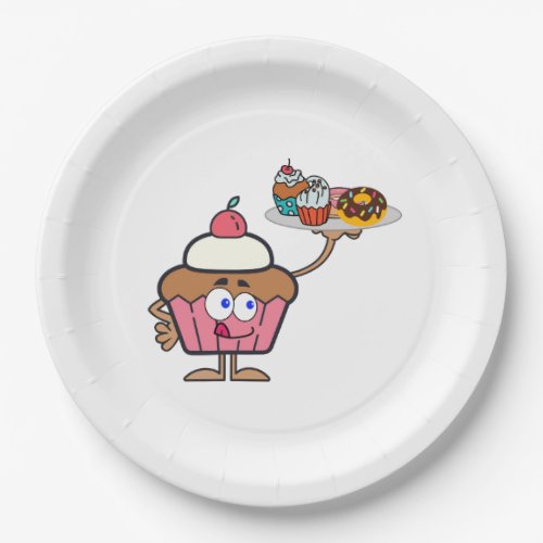 Cupcake Sweets Your Day Paper Plates