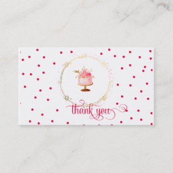 ★ Cupcake Thank You Card by laurapapers at Zazzle