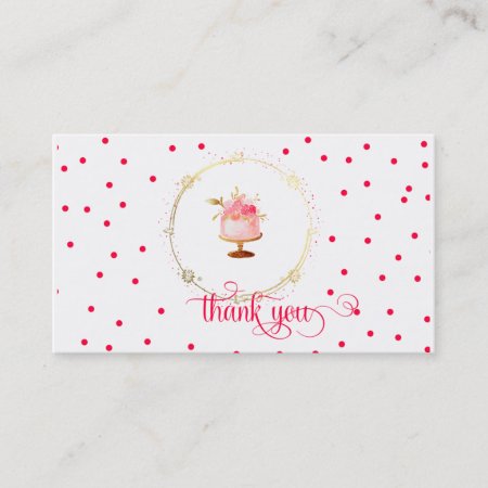 ★ Cupcake Thank You Card